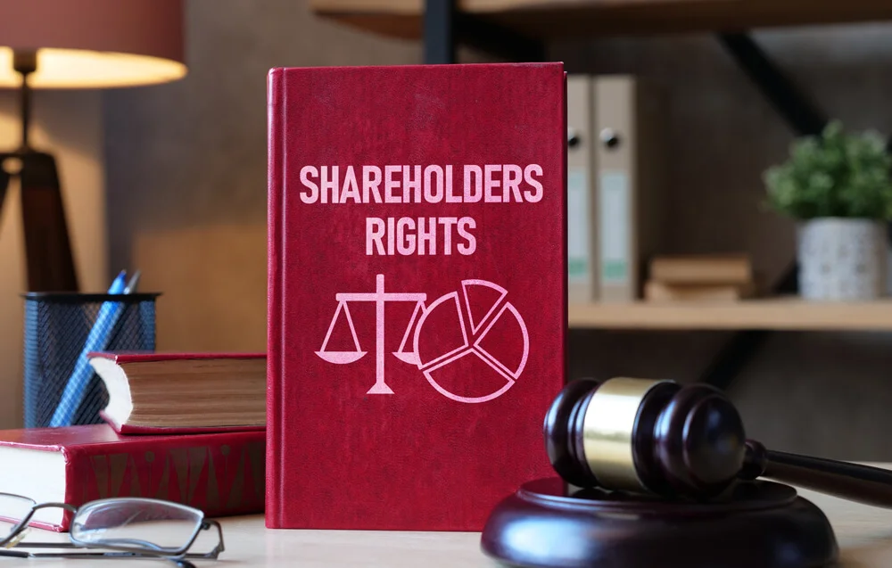 Shareholders rights are shown using a text