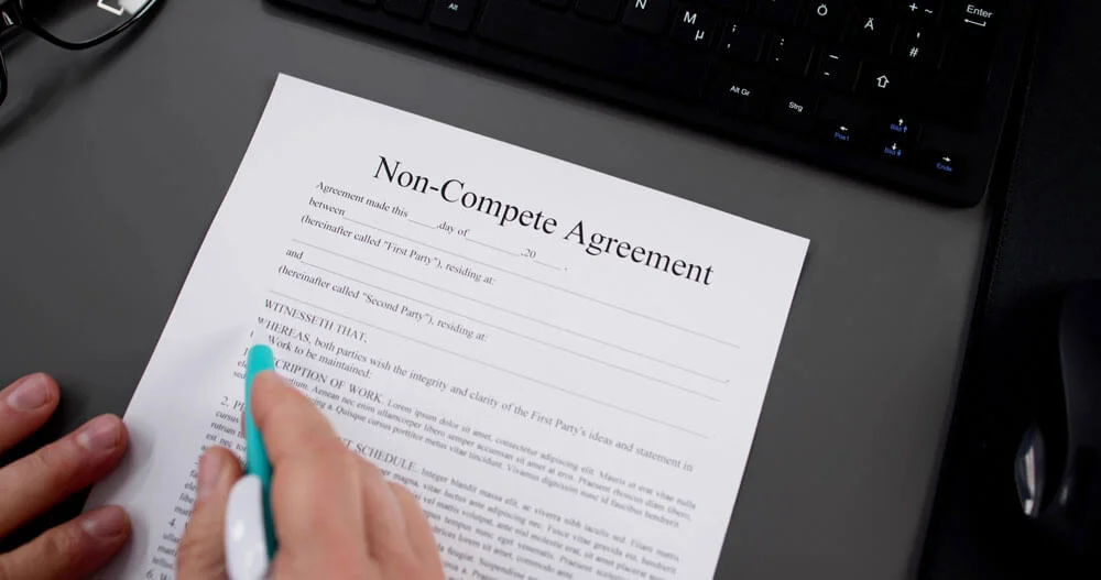 Non Compete Agreement. Business Competition Contract And Law