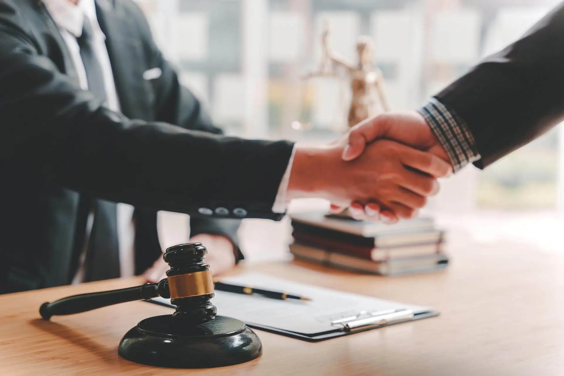 Business Litigation handshake